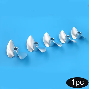 

1PC Marine CNC 2 Blades Paddle Aperture 4mm Bayonet Propellers Semi-immersed Metal Props Dia 30-45mm for RC Racing Boat Model