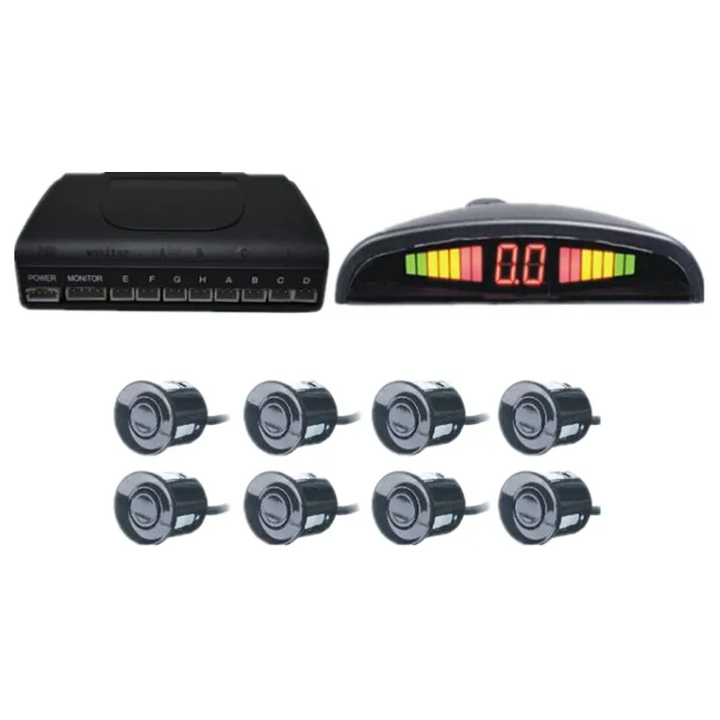 Prix pour Haute Qualité Car Styling Voiture Parking Capteur 8 Capteurs Buzzer Sauvegarde Radar Detector System Reverse Alerte Sonore De Voiture Accessoires Prix pour Haute Qualité Car Styling Voiture Parking Capteur 8 Capteurs Buzzer Sauvegarde Radar Detector System Reverse Alerte Sonore De Voiture Accessoires