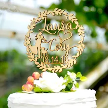 Романтический свадебный Топпер для торта невесты и жениха, персонализированные украшения для торта для пары, свадебные украшения для торта на заказ