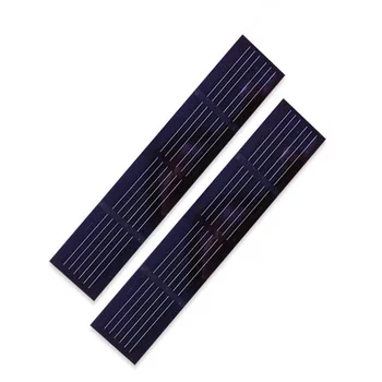 

5Pcs 2V 170mA 130x27mm PET Laminated Monocrystalline Silicon Solar Cell, Solar Panel