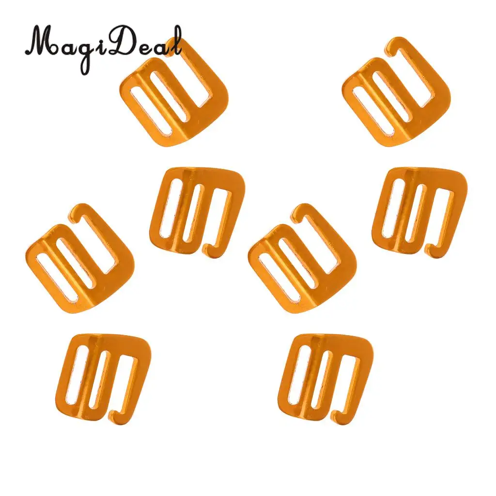 MagiDeal 8 Pcs 1 inch G Hook Outdoor Webbing Buckle for Backpack Strap 25mm Gold