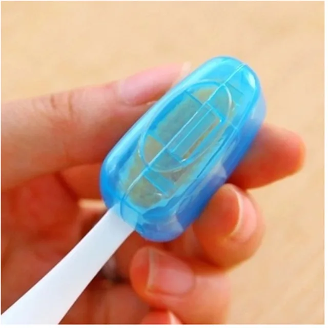 Toothbrush Headgear Hiking Camping Travel Supplies Tooth Brush Head protective Cover Case Toothbrush Sets Outdoor Tools 2