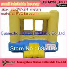 3 х 2 х 2 м ПВХ брезент открытый и закрытый небольшой надувной батут для семейного использования