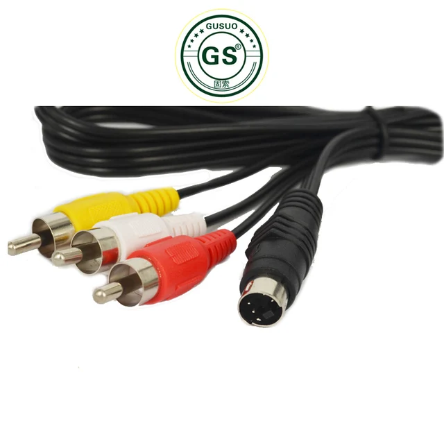 Special Offers GuSou S-VIDEO 4 PIN 4P Male to 3 RCA Male/Female COMPONENT FOR TV ADAPTER AV Cable Special Offers GuSou S-VIDEO 4 PIN 4P Male to 3 RCA Male/Female COMPONENT FOR TV ADAPTER AV Cable
