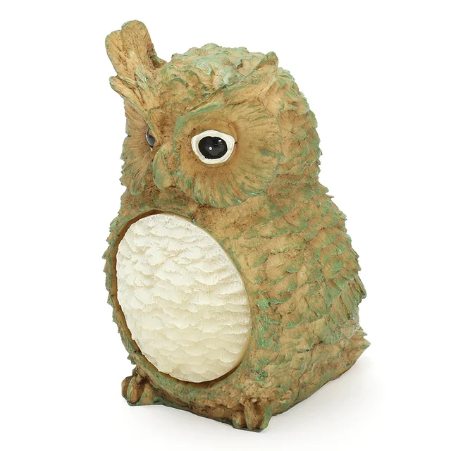 Kiwarm Cute Owl Solar Ed Led Light Garden Yard Decor Outdoor Kiwarm Cute Owl Solar Ed Led Light Garden Yard Decor Outdoor Lighting Landscape Statue Lamp For