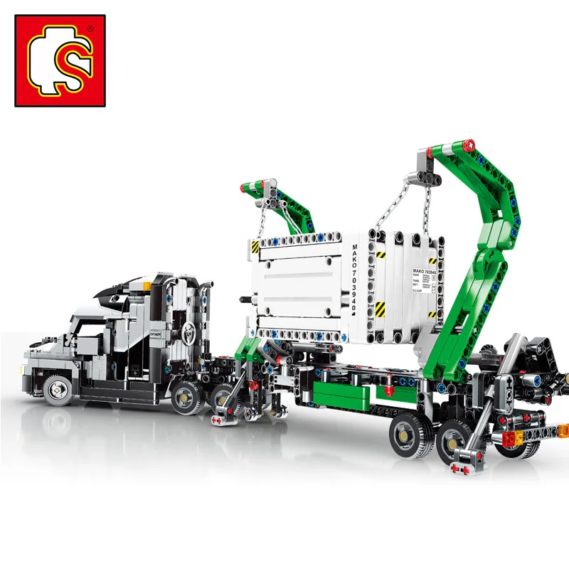 

703940 1202PCS TECHNIC Series The City Technic Mack Truck Set Building Blocks MOC Bricks Compatible Christmas Toys