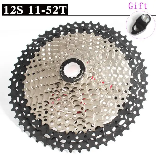 

SUNSHINE-SZ New 12 Speed 50/52T Mountain Bike Card Flywheel Bicycle Flywheel Cycling 11-52T/11-50T
