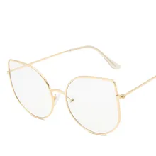 Винтажные Солнцезащитные очки "кошачий глаз" с большой оправой, Классические Прозрачные оправы для очков, женские солнцезащитные очки, оптические очки