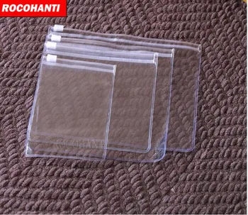 

100X Custom Order Accept Clear PVC Zipper Bag Transparent Plastic PVC Zip Lock Bag for Jewelry Small Gift Packaging Bags