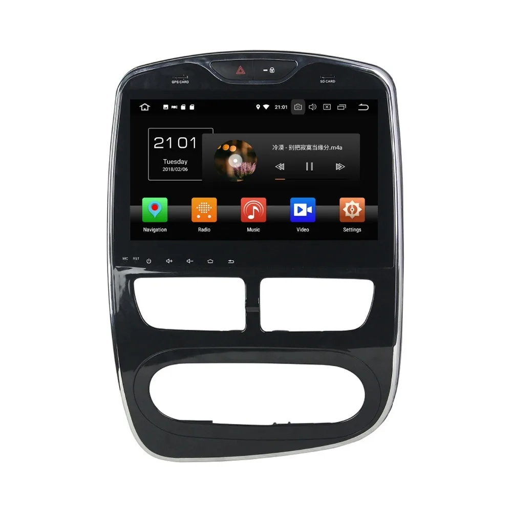 Perfect 4GB RAM 10.1" Octa Core Android 8.0 Car Radio DVD GPS Bluetooth 4G WIFI Mirror-link For Renault Clio 2013 2014 2015 2016 2017 1