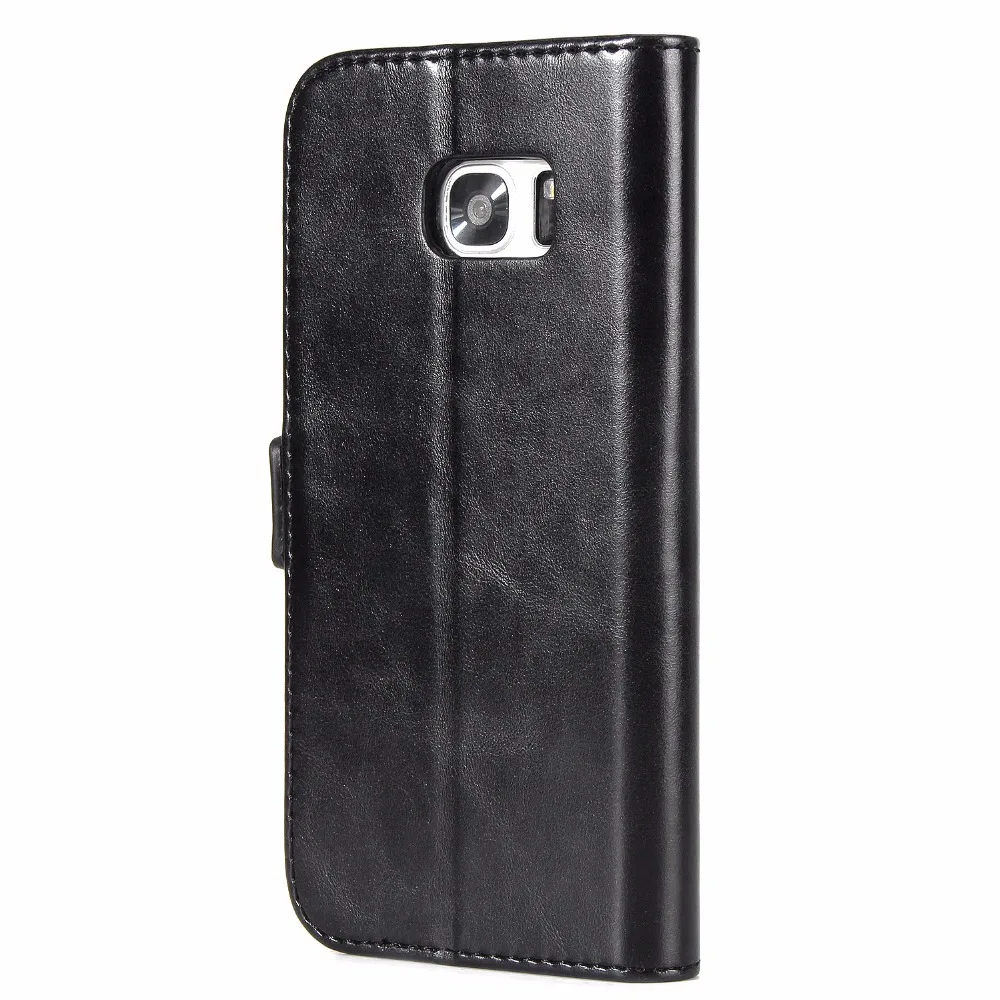 Премиальный кожаный чехол-книжка чехол с магнитной пряжкой с откидной крышкой-подставкой и мягкий чехол для задней крышки для samsung Galaxy S7 край S8 S8+ S9 S9+ плюс Note8 Note 8