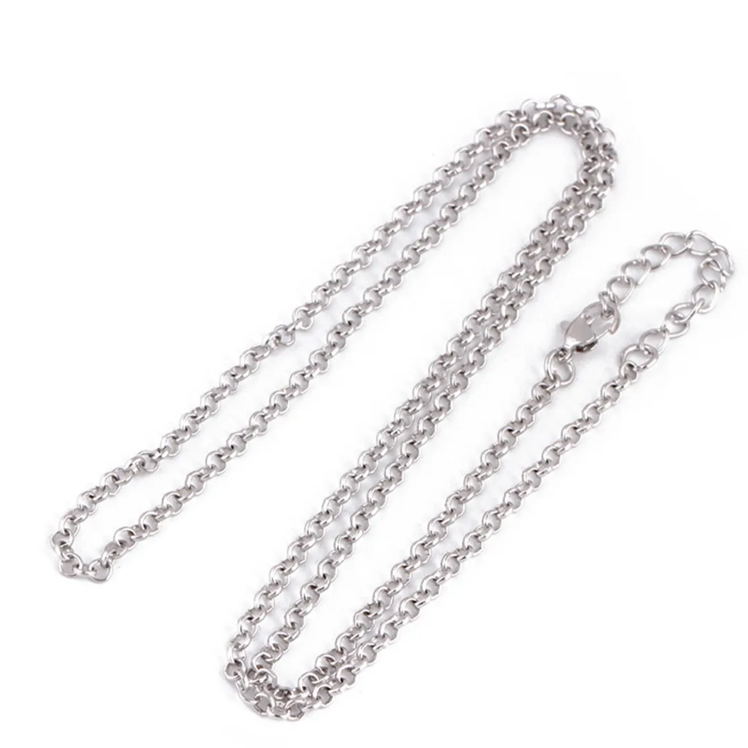 Men's Hiphop Chain Fashion DIY Jewelry Accessories Chic 60cm Long Silver/Gold Color  Box Chain Necklace Bijoux Femme