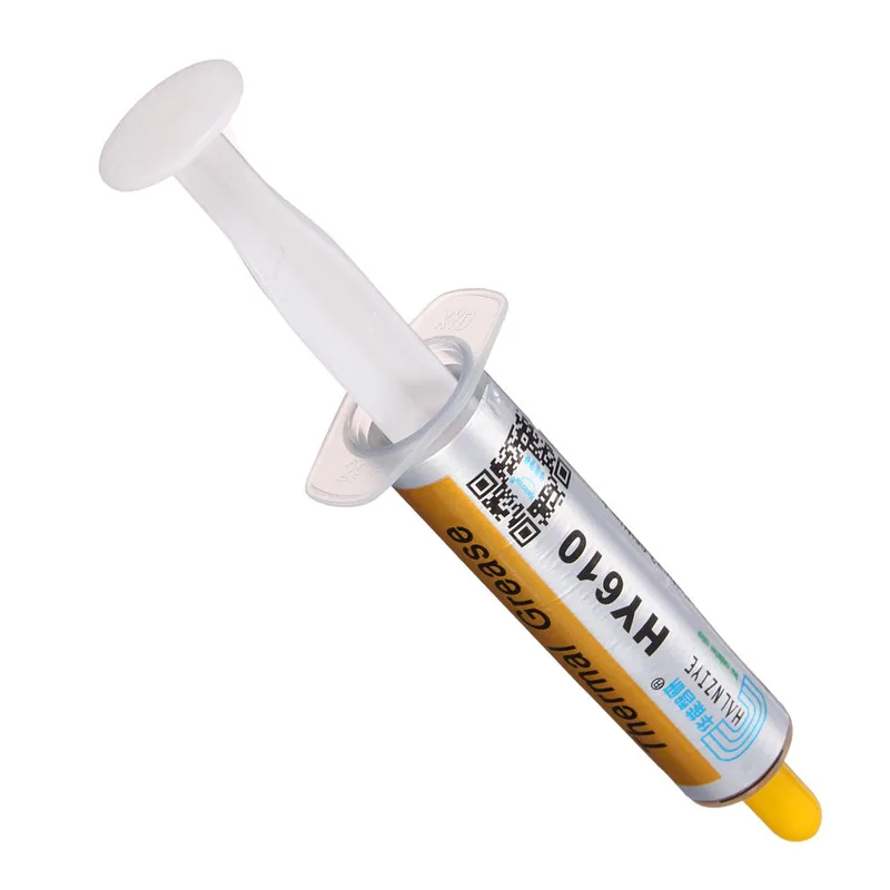

LEORY Silicone Grease 5g Golden Thermal Grease Conductive Grease Paste HY610 For CPU GPU Chipset Cooling Compound Silicone