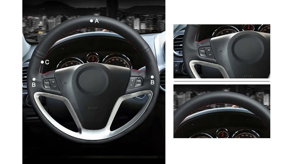 loncky-Black-Artificial-Leather-Car-Steering-Wheel-Cover-for-Opel-Antara-2007-2011-5