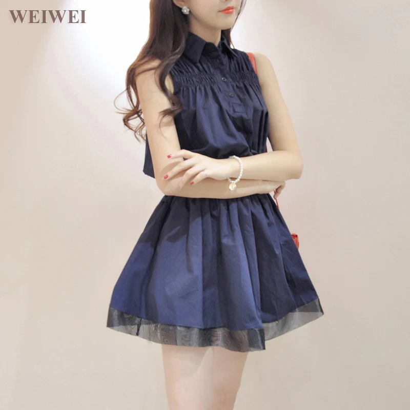 

B1153 The new spring 2019 female han edition sleeveless summer women sexy fashion show thin dress tide