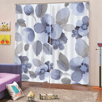 

3D Digital Print Chinese Painting Customized size Luxury Blackout 3D Window Curtains For Living Room wedding Bedroom Drapes Apr2