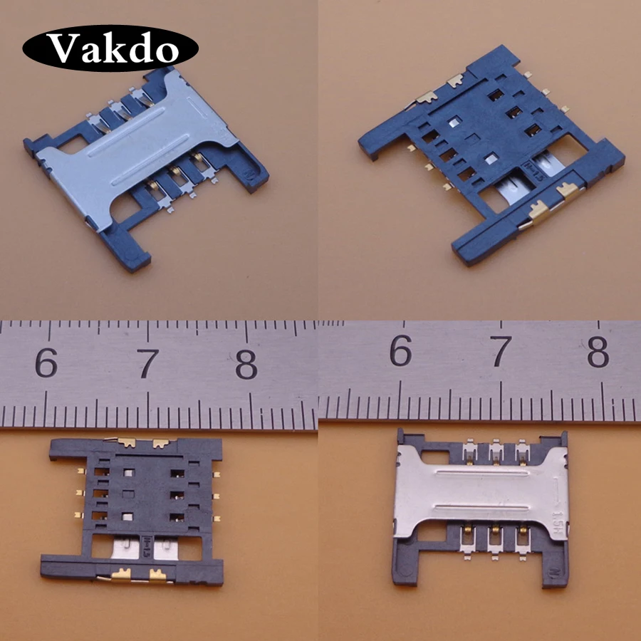 

1pc SIM card reader socket slot Insert high quality holder Connector for Lenovo A288t A336 A298T For ZTE V880 U880