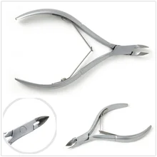 Золотые ножницы для кутикулы из нержавеющей стали для ногтей, маникюрные инструменты для педикюра, наборы с двойной вилкой, мертвые ножницы для удаления нежелательной кожи