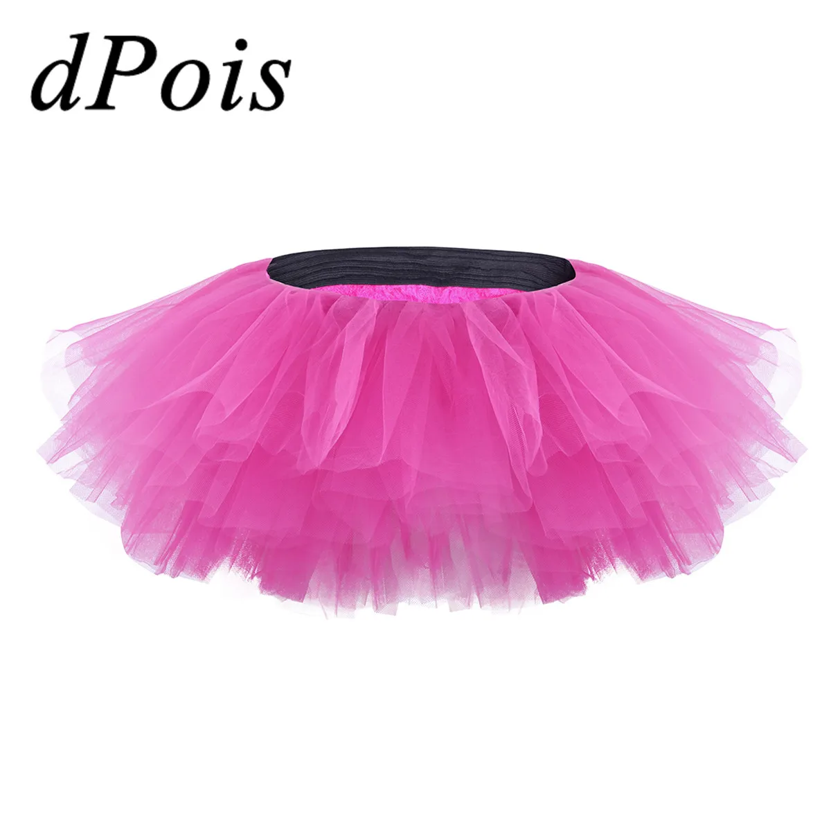 

Colorful Women Adult Multi-layer Ballet Dance Skirt Mesh Tutu Ballerina Costume Stage Performance Dress Up Dancing Class Clothes