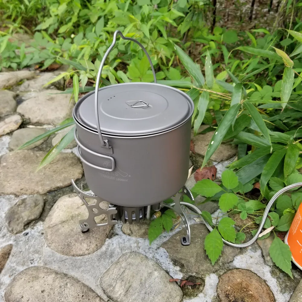 TOAKS al aire libre Ti Camping senderismo utensilios de cocina Picnic colgar olla ultraligero de titanio olla 1600 ml TOAKS al aire libre Ti Camping senderismo utensilios de cocina Picnic colgar olla ultraligero de titanio olla 1600 ml