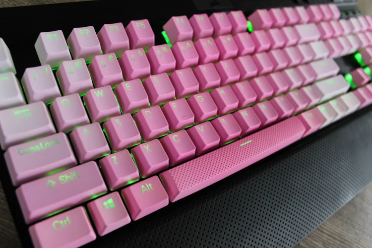 Клавиатура с градиентной Цветной подсветкой MP108/87 клавиш PBT для Corsair STRAFE K65 K70 Logitech