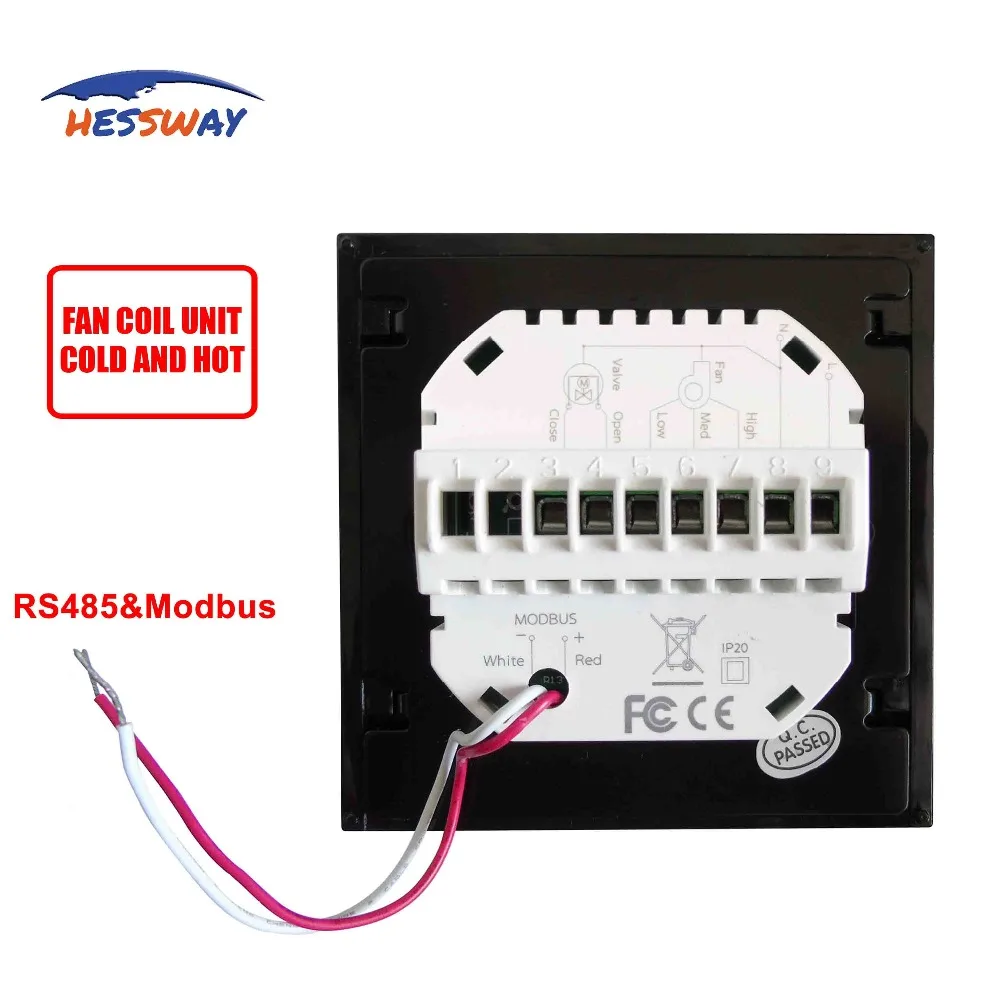 HESSWAY огнестойкий 2 трубный центральный кондиционер RS485 термостат modbus rtu модуль для