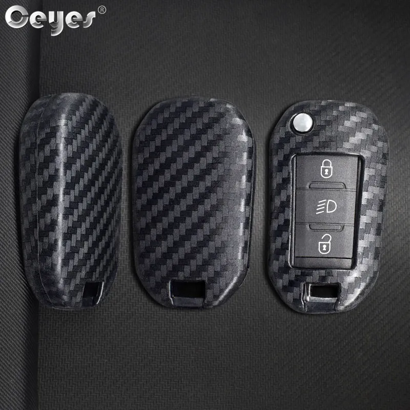 Ceyes Автомобиль Стайлинг защиты дистанционного смарт-ключа чехол для peugeot 3008 208 308 508 408 2008 307 4008 для Citroen C4 оболочки