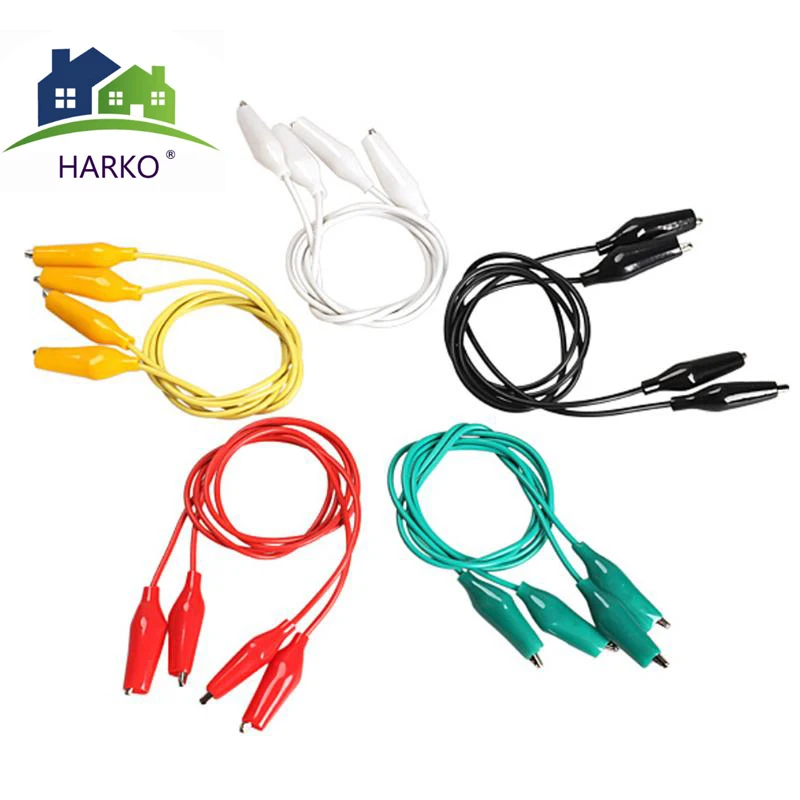 

10pcs Alligator Clips Electrical DIY Test Leads Alligator Double-ended Crocodile Clips Roach Clip Test Jumper Wire