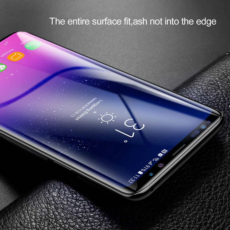 RZP 5D (3D) изогнутое полное покрытие закаленное стекло для Samsung S9 Plus защита экрана на