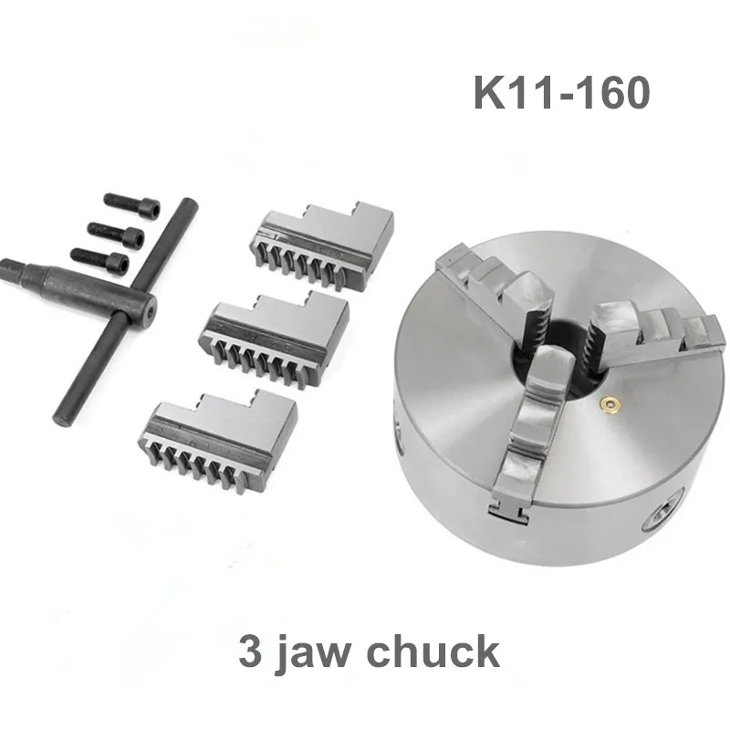 K11-160 3 jaw chuck/ 160MM manual lathe chuck/3 Jaw Self-centering Chuck | Инструменты