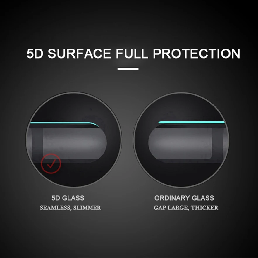 Reaoom 5D Tempered Glass for Huawei P20 Full Cover Glass Protective Film Curved Edge Screen Protector for Huawei P20 Glass 3D    (2)