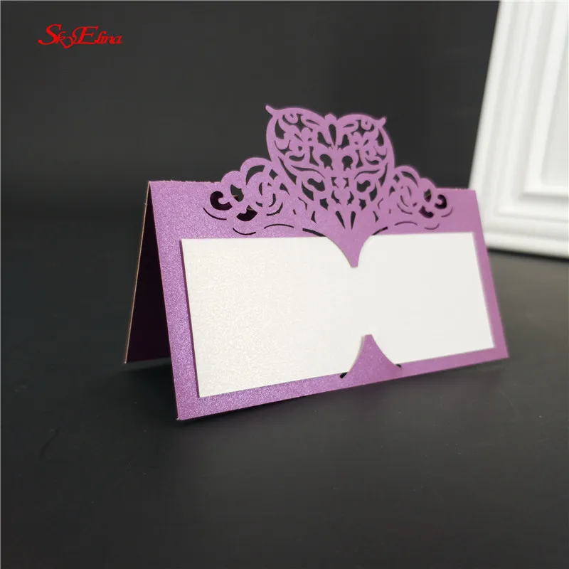 

50pcs Party Table Name Guest Place Cards Favor Decoration Wedding Card birthday party Supplies Seating Decoration 5zSH871-50