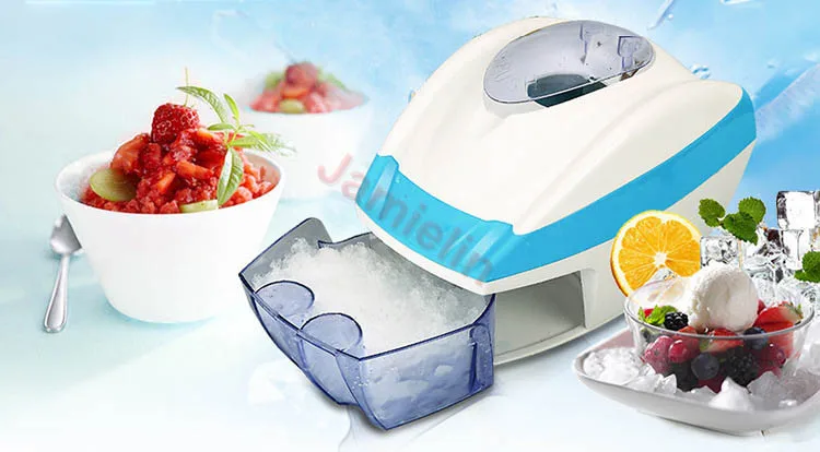 Jamielin Household Electric Commercial Milk Tea Shop Small Ice Crusher Mian Ice Machine Ice maker Freezer