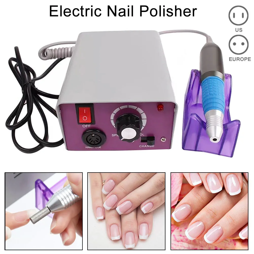 

Electric Nail Art Machine Kit 25000 RPM Drills Bits File Manicure Pedicure Set HJL2018 Control Pedicure Nail File Tools