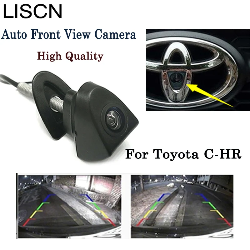 

Car Front View Logo Parking Camera For Toyota C-HR / CCD Night Vision Backup camera installation in the car logo