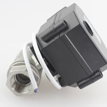 DN20 3/" FNPT DC5V/12 V/24 V моторизованный шаровой клапан NPT резьба электрический шаровой кран CR-04