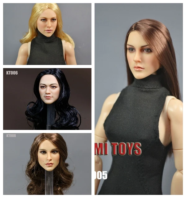 KIMI TOYS KT006 KT004 005 006 1/6 сексуальная красавица Девушка голова лепить для Phicen Tbleague Jiaoudoll