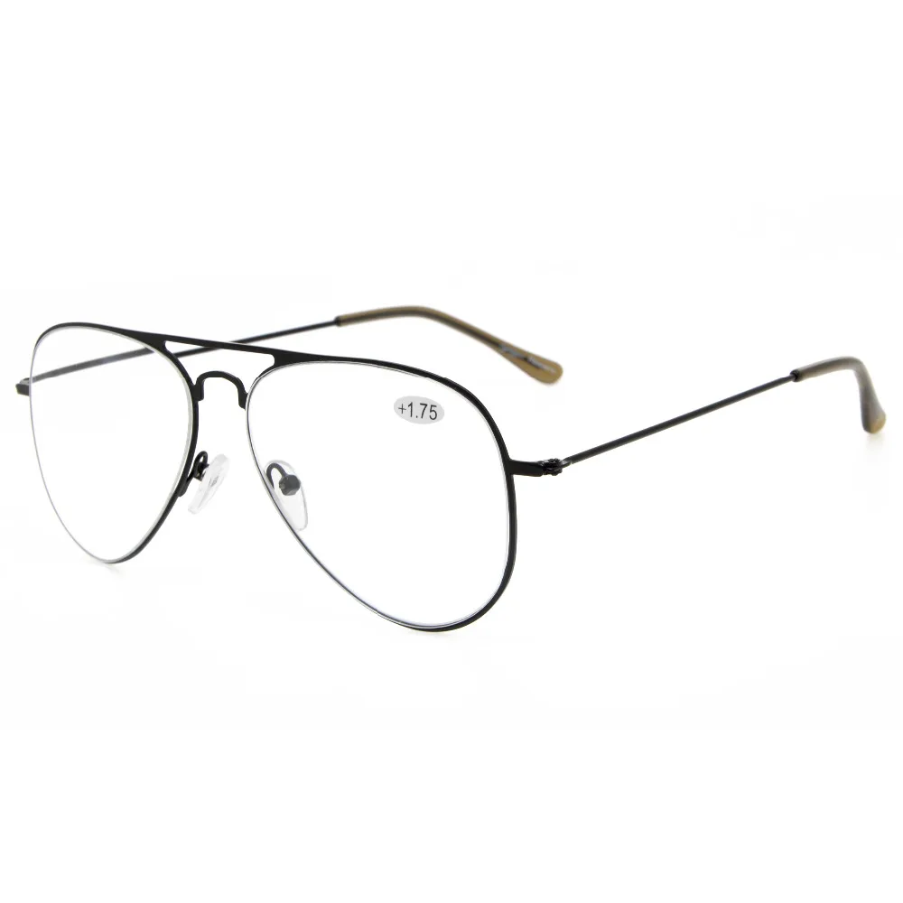 RS15018 очки для чтения, Классическая оправа из нержавеющей стали, очки для чтения и очки для чтения+ 0,50-+ 4,00