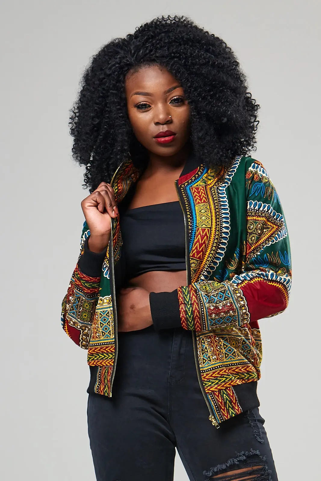 Африканский Дашики распродажа Новое поступление Африка сексуальный Национальный Дашики модное пальто с принтом
