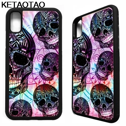 KETAOTAO карамельный череп сахарные черепа телефонные чехлы для iPhone 4S SE 5 5C 5S 6 6S 7 8 X Plus