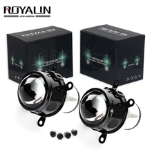 ROYALIN 2,5 дюймов противотуманный светильник объектив проектора H11 лампы Hi/Lo Луч би-ксенон HID автомобиль-Стайлинг универсальная Модифицированная противотуманная фара водонепроницаемый
