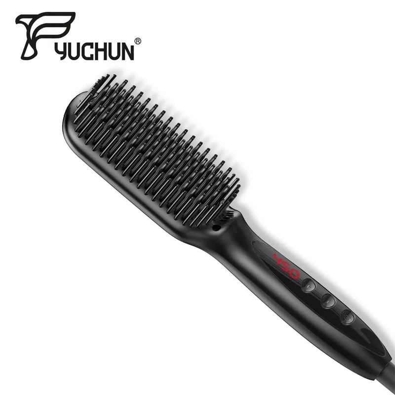 

Professional LED Digital Hair Straightener Curler Flat Iron Negative Ion Hair Straighting Curling Iron Corrugation Styling Comb