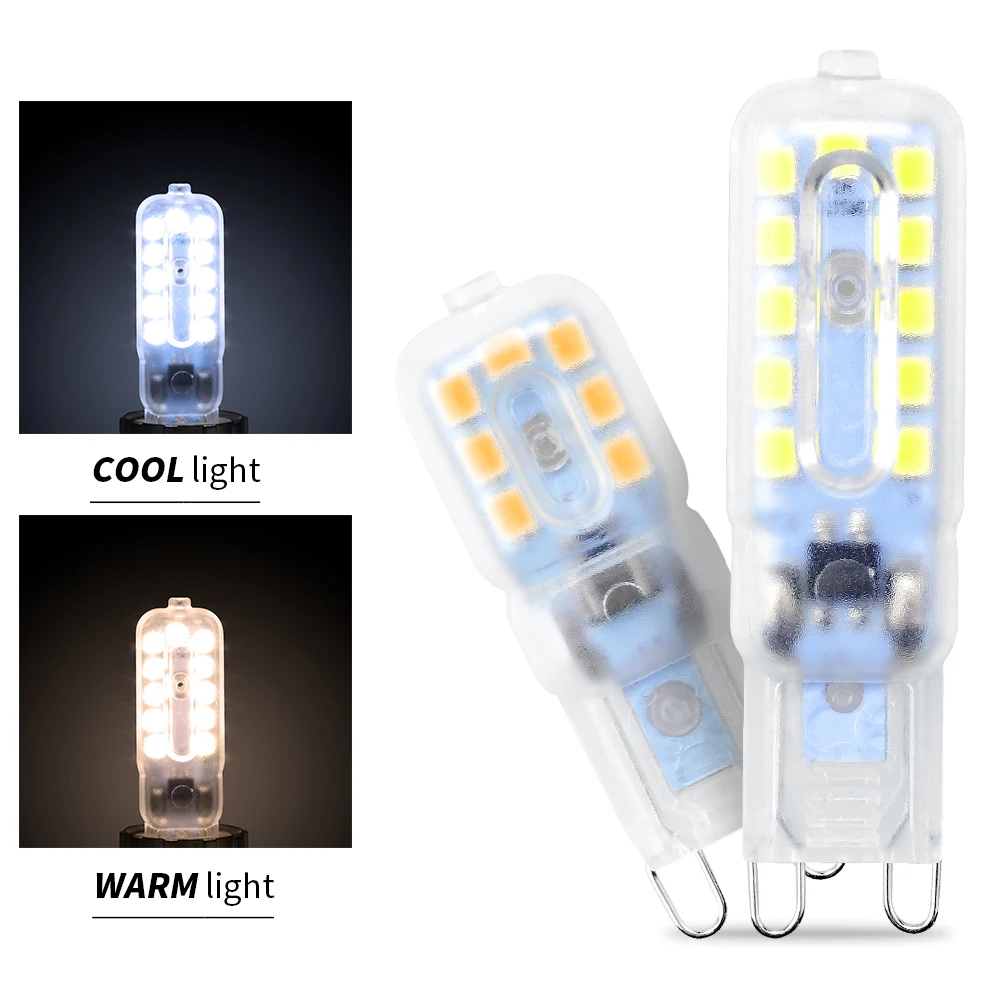 

Mini G9 Led Lamp 5W LED Corn Bulb 220V Bombillas Led 3W g9 Spotlight Chandelier Replace Halogen Lights For Home Lighting 2835SMD