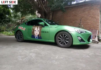 

LEFT SIDE 3D Customizable HD Inkjet Anime Cute Car Decal Sticker Racing Waterproof Styling Cartoon Car Sticker