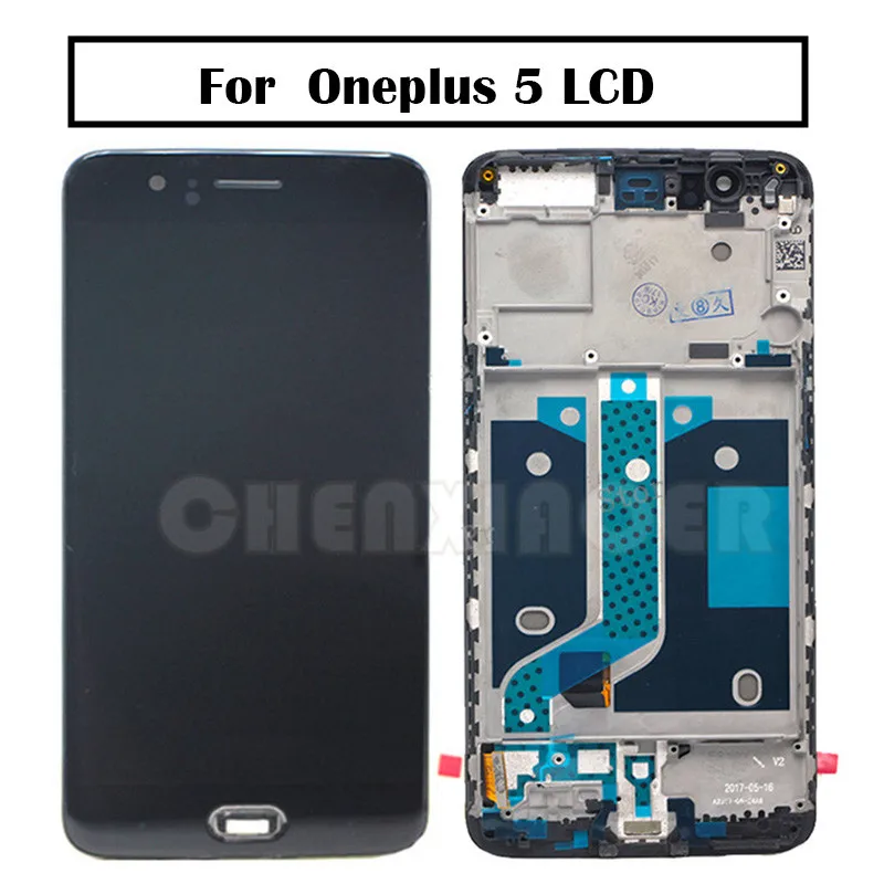 

5.5''100% Tested Oneplus 5 LCD Display Screen Touch Panel Complete Assembly Oneplus 5 A5000 Five LCD Digitizer Display+ Frame