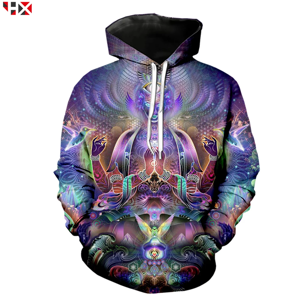 

Multidimensional Prayer T Shirt Sweatshirt Summer Fashion 3D Print Hoodies Psychedelic Colorful Women Men Casual Pullover Z273