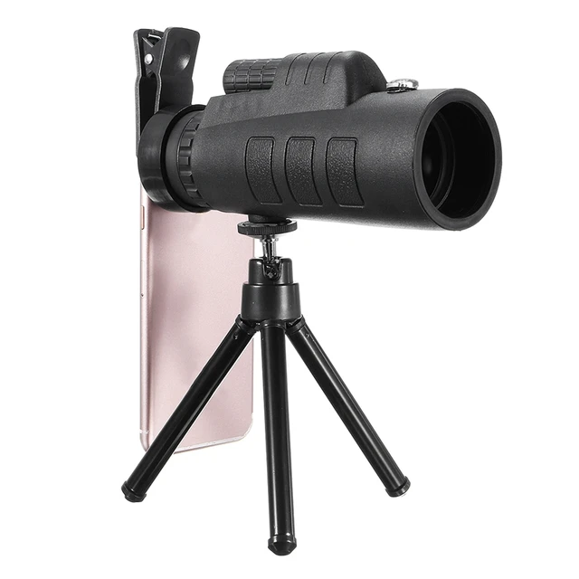 Cheap Portable 35x50 Telephoto Telescope Monocular Lens + Mobile Phone Clip + Tripod Universal for Samsung for iPhone Cell Phone Lens