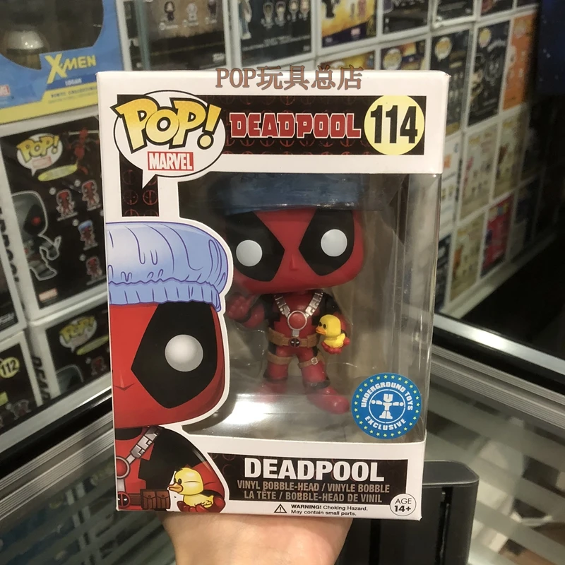 funko pop deadpool bath time