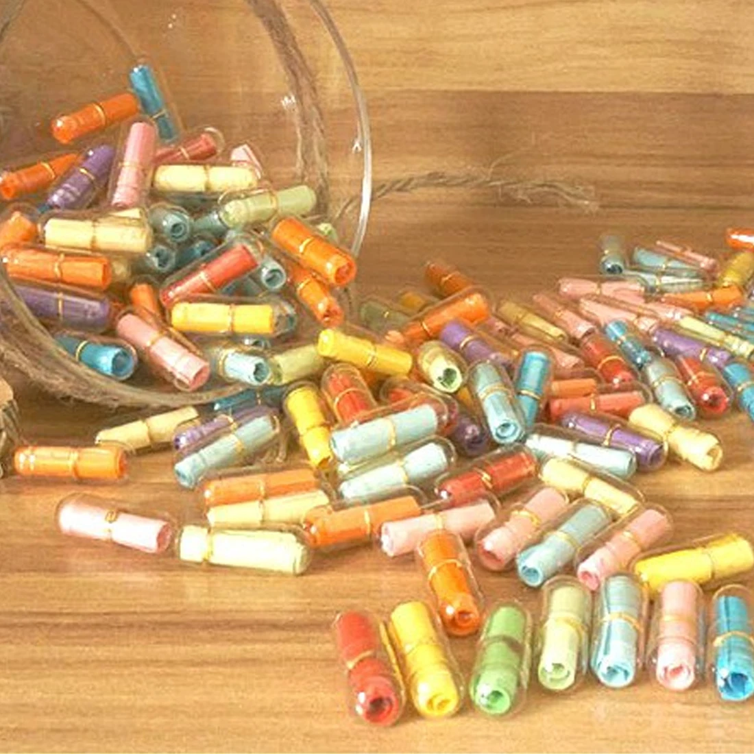 

50 pcs/lot Love Blank Message Capsule Envelope Letter Paper for Children Pill Capsule Message Letter Kawaii Emoticon Smile Pill