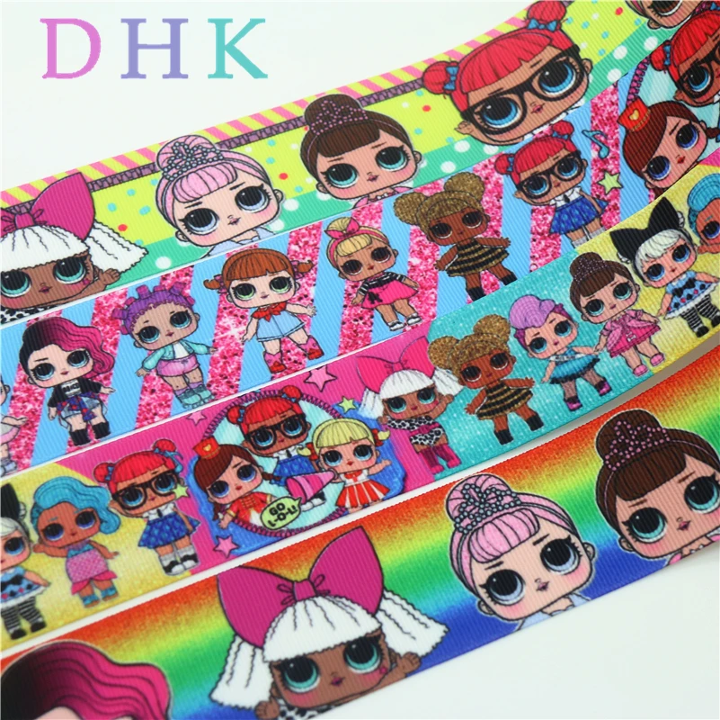 

DHK 1.5'' 5yards lovely cartoon printed grosgrain Ribbon Accessory hairbow headwear decoration Wholesale OEM C1535
